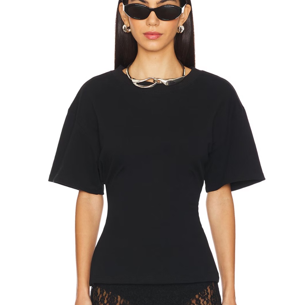 EB Denim Black Short Sleeve Fitted Tee